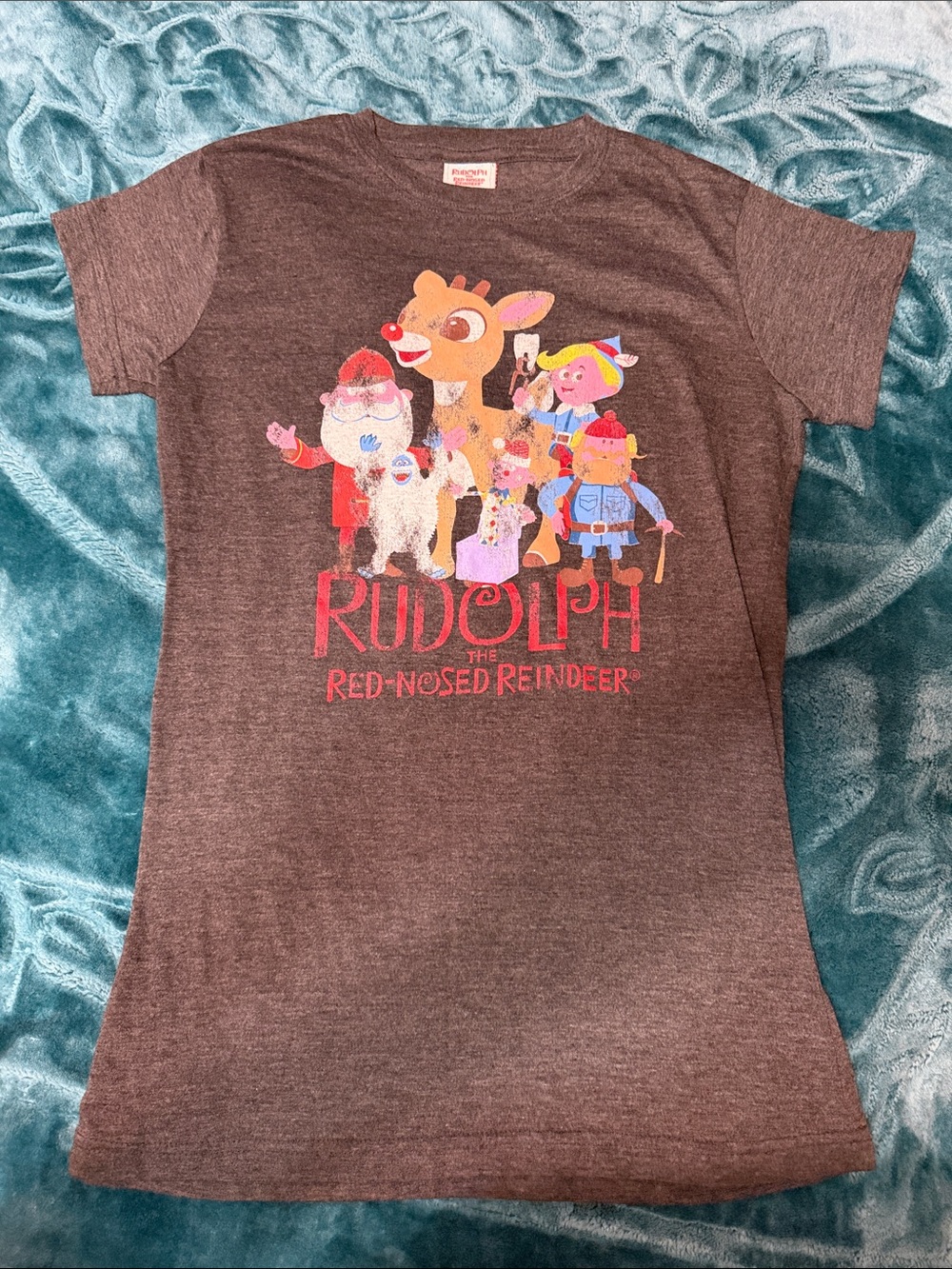 Kohl's charcoal Rudolph the Red-Nosed Reindeer Graphic Tee